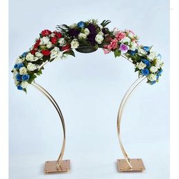 Party Decoration 10pcs)Centerpieces Metal Flower Vase Wedding Stand Flowers Vases Road Lead Table Centerpiece Yudao2012