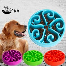 Feeding Nontoxic Fun Slow Feeder Dog Bowl Puppy Slow Down Eating Feeder Dish Bowl For Large Medium Small Dogs Maze Interactive Bowl