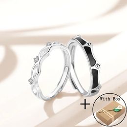 Cluster Rings Silvology Genuine 925 Sterling Silver Princess And Knight Couple Ring For Women Men Zircon Original Lovers Birthday Jewellery