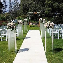 Party Decoration 10pcs)clear Acrylic Pedestal Square Plinth Pillar For Wedding And Events Perspex Display Ao201