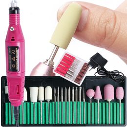 Nail Manicure Set Wool Quartz Diamond s Drill Machine Pedicure Electric Sander Cutters Polisher LEHBS011P1 230512