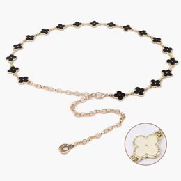 belt111 shion Alloy Waist Chain Belt Pearl Rhinestone Inlay Metal for Women Student Dress Waistband Jeans Waist Chain