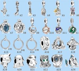925 silver beads charms fit pandora charm Hedgehog Cute Tree Owl Bracelet beads DIY