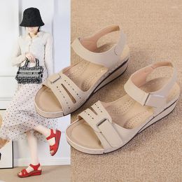 Sandals 2023 Summer Women Fashion Shoes Casual For Slip On Comfortable Woman Slipper Retro Footwear