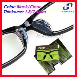 Lenses 100 pairs Acetate optical frames Eyeglasses Glasses Silcone Black Clear 1.8mm 2.5mm Anti Slip Nose Pad sticker accessories