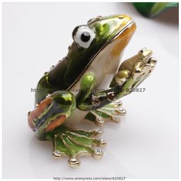 Jewellery Pouches Frog Trinket Box Decorative Collectible Enamel Insects Gift Family