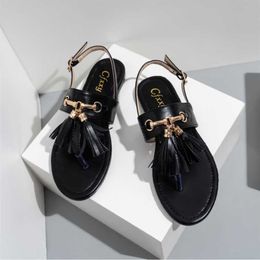 Slippers Summer Sandals Women 2021 Bohemia Tassel Toe New Ladies Shoes Fashion Woman Casual Beach Shoes Women's Flip Flops Slipers Flat G230512