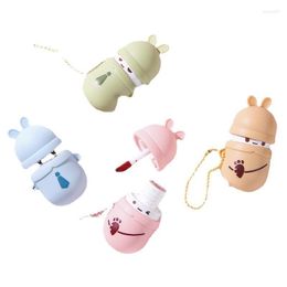 Lip Gloss Sugar Chain Water Mist Glaze Waterproof Whitening Matte Lipstick Cute Cartoon