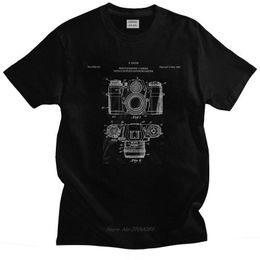 Men's T-Shirts Vintage Camera Lens Pographer T Shirts Men Short Sleeve Pography Lover T-shirts Printed Tee Cotton Regular Fit Tshirts 230512