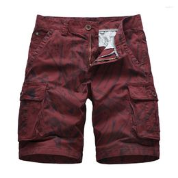 Men's Shorts Cargo Cotton Army Tactical Men's Summer 2023 Fashion Khaki Multi Pocket Casual Short Pants Loose Military Mens