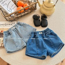 Shorts Summer Children Loose Shorts Fashion Girls Denim Shorts Thin Cotton Boys Short Jean Kids Casual Shorts Baby Clothes 230512