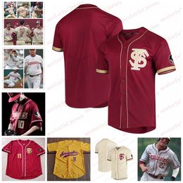 Buster Posey Deion Sanders FSU Baseball Dick Howser J. Drew Mike Martin Larry Rothschild Nick Derr Elih Villanueva Ed Jerseys Custom Jersey