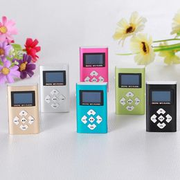 MINI MP3 Player USB Clip Music Players LCD -skärm Support 32GB Micro SD TF Card Sports Music Player Walkman In Stock