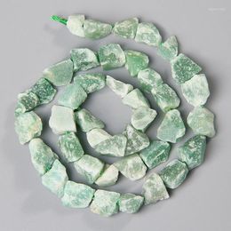 Beads 7-11MM Raw Green Aventurine Stone Loose Rough Real Minerals Jades Nugget For Jewelry Making Bracelet Earring Accessories
