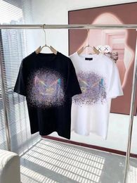 Designer de masculino de verão cheio de estrelas camiseta casual homem feminino tees com letras imprimir mangas curtas vendem homens luxuosos roupas de hip hop size s-5xl