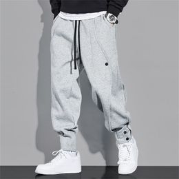 Men's Pants Men Sport Gray Sweatpant Spring Autumn Casual Black Harem Pants Hip Hop Streetwear Loose Trousers Jogging Sweatpants Pantalons 230512