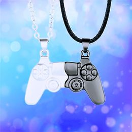 Chains Fashion PS4 Game Console Necklace Magnetic Controller Couple NecklaceValentine's Day Gift Friendship Jewellery 2pcs/Set