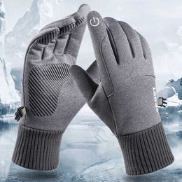 Sports Gloves Winter warm man touchscreen outdoor ski gloves waterproof non slip female fishing gloves windproof sport riding gloves 2022 P230512
