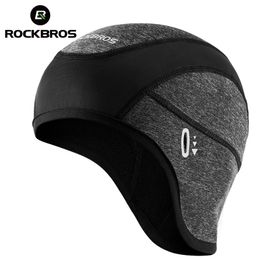 Cycling Caps Masks ROCKBROS Cycling Cap Winter Caps Keep warm Cap Bandana Sports Ski Running Headband Windproof Bicycle Cap Men Riding Head Cap 230511