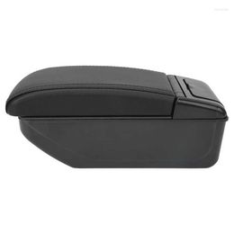 Interior Accessories Centre Console Storage Box Eay To Instal Simple Design Double Layer Car Armrest Durable For