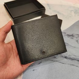luxury leather wallet fashion bag designer purse vintage tote bag mens classic cardholder dollar coin purse original box gift bag