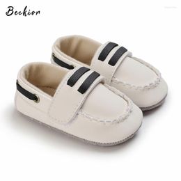 First Walkers Beckior Baby Boy Shoes Born Casual Toddler Infant PU Leather Sneakers Soft Sole Crib Moccasins