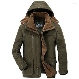 Men's Jackets Winter Jacket Men Thicken Warm Cotton-padded Hooded Windbreaker Parka Plus Size 5xl 6xl Coats