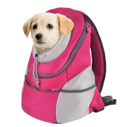 Carriers Outdoor Mesh Dog Carrier Backpack Portable Travel Breathable Puppy Carry Bags Shoulder Handle Bags For Small Dogs Cats Chihuahua