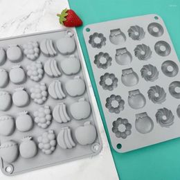 Baking Moulds No Deformation Convenient Candy/Fruit Shaped Fondant Mould One-piece Moulding Mould BPA Free Kitchen Supplies