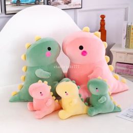 22cm Squishy Dinosaur Doll Plush Toy Sitting Soft Dino Plushie Colorful Little Cartoon Kawaii Animal Peluche Kids Birthday