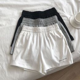 Womens Shorts Korea Ulzzang high waist slim loose shorts Letter printing Vintage women shorts casual fashion punk hiphop shorts 230511