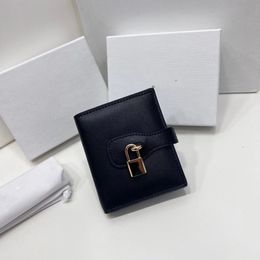 Classic Holder Cute Luxury Folding Purse Designer high-end female purse Credit Card Holder Purse with Box Card bag