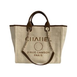 C* Top-Qualität Damen Handtaschen Strandtaschen Marke Pearl Canvas bestickt Damen Kettenpackungen Abendtasche Handtasche