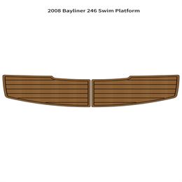 2008 Bayliner 246 Swim Platform Step Boat EVA Foam Faux Teak Deck Floor Pad Mat