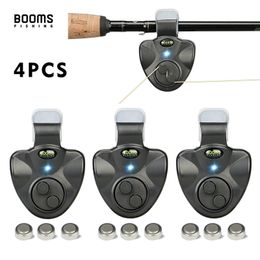 Fishing Accessories Booms E01 Fish Bite Alarm Electronic Buzzer on Rod with Loud Siren Daytime Night Indicator LED Light 230512