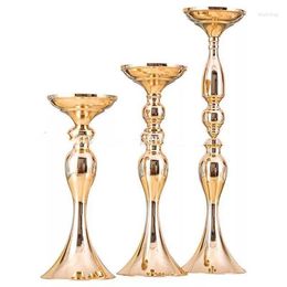 Party Decoration 20pcs)Metal Candle Holders Flower Vase Rack Stick Wedding Table Centrepiece Event Road Lead Stands Yudao1398
