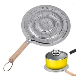 Table Mats Stove Top Heat Plate Iron Diffusers For Electric Stoves 21cm Wood Handle Flame Guard Simmer From Over Heating To Keep