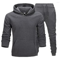 Men's Tracksuits Men Women Sweatshirts Sweatpants Autumn Winter Fleece Sportswear & Pants Set GYM Workout Training Couples Hoodies