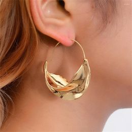 Dangle Earrings Irregular Flower Basket For Women Trendy Shiny Floral Ear Studs Hollow Geometric Party Jewelry Accessories Gift