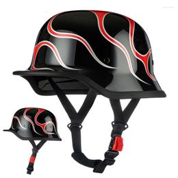 Motorcycle Helmets Vintage Half Helmet GI Men's And Women's Electric Scooter Hard Hat Cruise Locomotive Tide Style Ladle