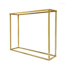 Party Decoration 8pcs)wholesale Wedding Centrepieces For Table Decor Stage Backdrop Stand Gold Frame Metal Column