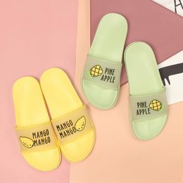 Slippers 2023 Summer Women's Sandals Cute Fruit Jelly Color Transparent Open Toe Flip Flops Clear Outdoor Beach Slides