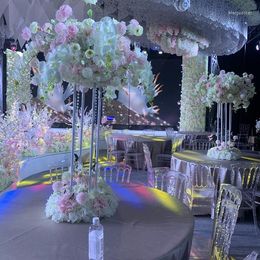 Vases 10pcs) Wedding Event Party Table Centerpiece Arch Backdrop Aisle Metal Decoration Flower Stand Centerpieces Yudao1972