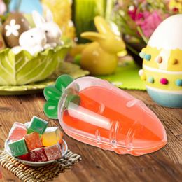 Gift Wrap 2023 Easter Plastic Carrot Transparent Bag Boxes Home Decoration Kids Favour Birthday Party And Supplies