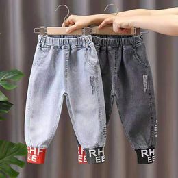 Jeans Autumn Spring Black Jeans for Boys Denim Trousers Baby Boys Jeans Pants Kids Cotton Casual Boy Clothes 2-9year 230512