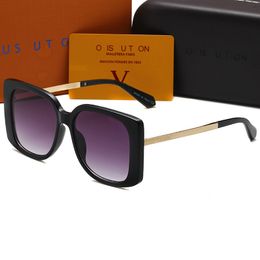 2023 Brand Design Luxury Louiseities Viutonities Sunglasses for Mens 5 Colours Fashion Classic UV400 High Quality Summer Outdoor Driving Beach With Box 1216