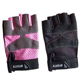 Sports Gloves 1 pair cycling gloves children half finger gloves sport gym non slip protective gloves for children outdoor P230512