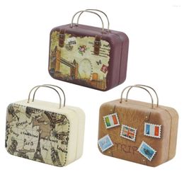 Gift Wrap 3 Pcs Tinplate Box Wedding Candy Tins Metal Coin Purse Cookie Gifts Boxes Jewellery