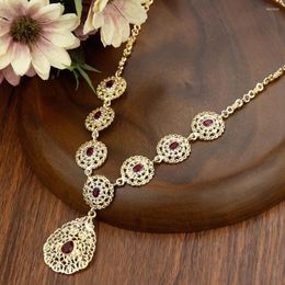 Pendant Necklaces Neovisoon Gold Colour Women Necklace Morocco Algeria Wedding Jewellery Arab Party Bridal Bijoux Caftan Chain 2023