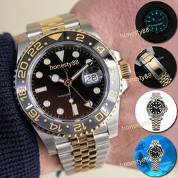 Gold dial mens watch u1 designer automatic sapphire 904L stainless steel sports watch vs luminous GMT Montre De Luxe root beer Luxury Montre De Lux watches DHgates ST9